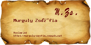 Murguly Zsófia névjegykártya