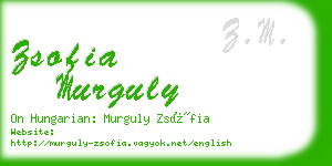 zsofia murguly business card